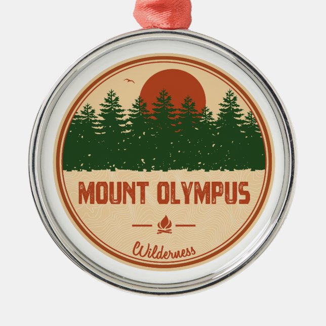 Mount Olympus Wilderness Utah Ornament Aus Metall (Vorne)