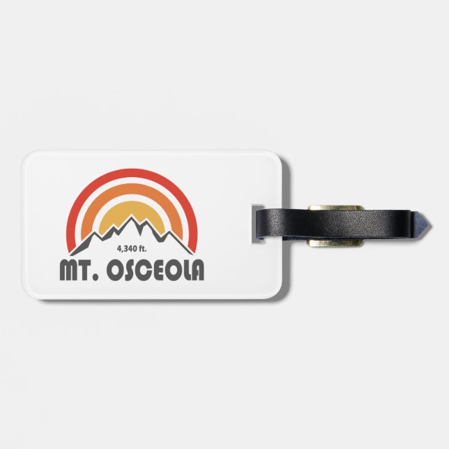 Mount Osceola New Hampshire Gepäckanhänger (Rückseite horizontal)