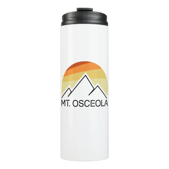 Mount Osceola New Hampshire Retro Thermosbecher (Vorderseite)
