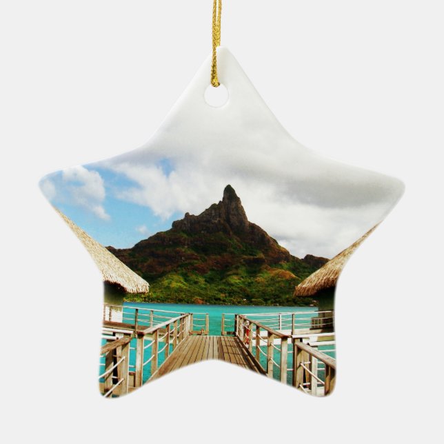 Mount Otemanu Keramik Ornament (Vorne)