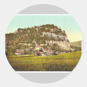 Mount Oybin, Zittau, Sachsen, Deutschland prachtvo Runder Aufkleber