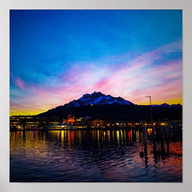 Mount Pilatus Poster (Vorne)