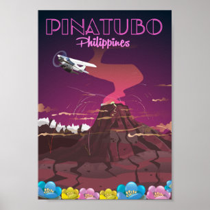 Mount Pinatubo, Philippinen Poster