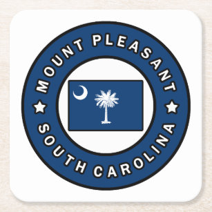 Mount Pleasant South Carolina Rechteckiger Pappuntersetzer