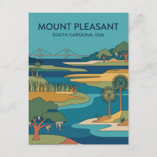 Mount Pleasant, South Carolina, USA USA Postkarte