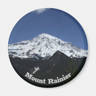 Mount Rainier Circle Foto Magnet