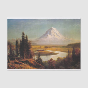 Mount Rainier Gemälde von Albert Bierstadt Seidenpapier