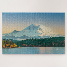 Mount Rainier & Lake Washington Sunset
