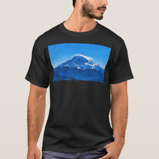 Mount Rainier mit linsenförmiger Wolke (Impression T-Shirt