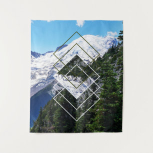 Mount Rainier Mittel Wandteppich