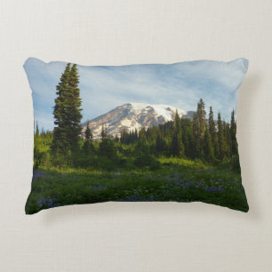 Mount Rainier Morgenlicht Dekokissen