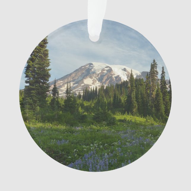 Mount Rainier Morgenlicht Ornament (Vorderseite)