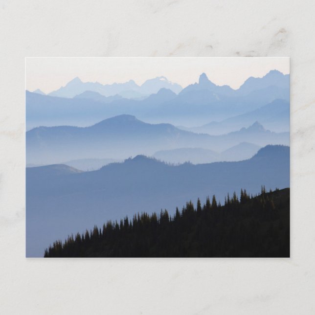 Mount Rainier National Park Cascade Mountains Postkarte (Vorderseite)