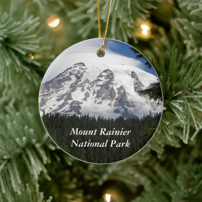 Mount Rainier National Park Keramikornament (Baum)