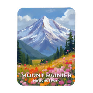 Mount Rainier National Park Washington Reisen Magnet