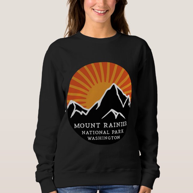 Mount Rainier National Park Washington Sunset Moun Sweatshirt (Vorderseite)
