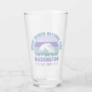 Mount Rainier National Park Washington USA Retro Glas