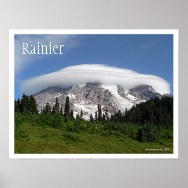 Mount Rainier Nationalpark Poster (Vorne)