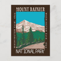 Mount Rainier Nationalpark Vintage abgenutzt