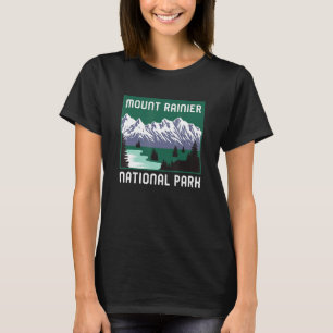Mount Rainier Nationalpark Washington Retro Graph T-Shirt