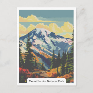 Mount Rainier Nationalpark, Washington USA Postkarte