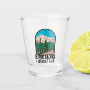 Mount Rainier Nationalpark Washington Vintag Schnapsglas