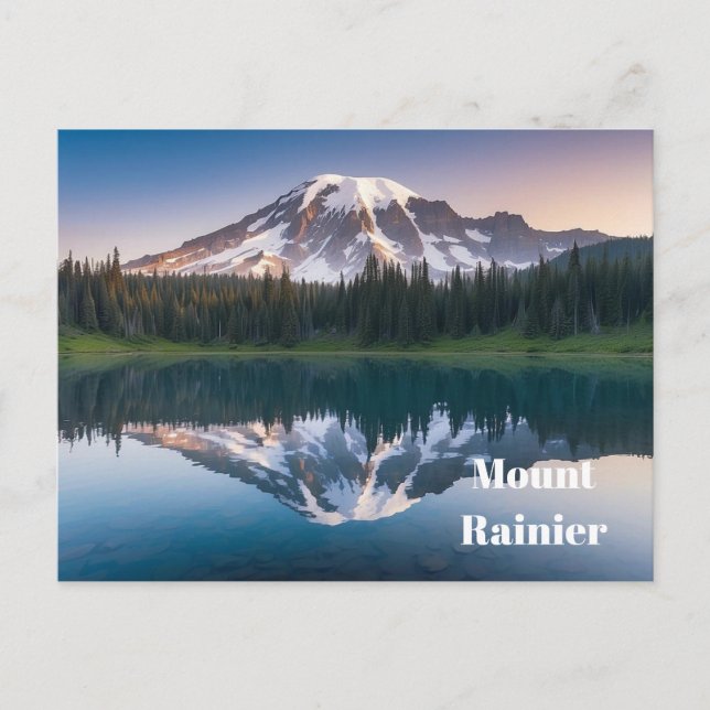 Mount Rainier Postcard Postkarte (Vorderseite)