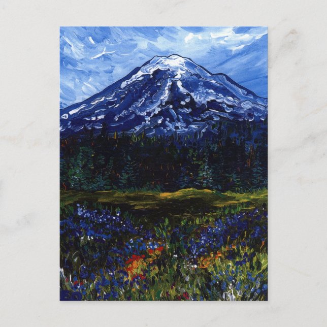 Mount Rainier Postkarte (Vorderseite)