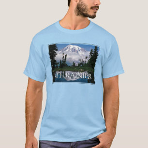 Mount Rainier Reflektion in einem Bergteich T-Shirt