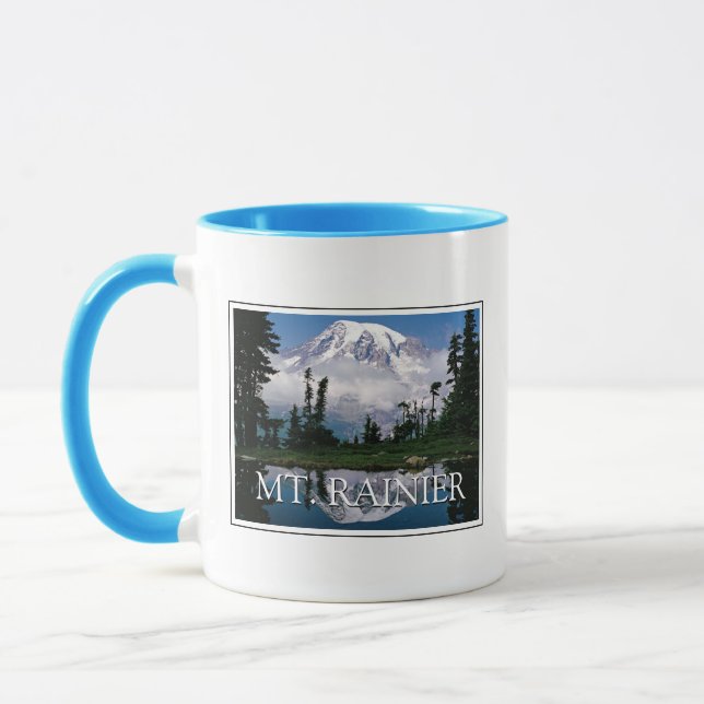 Mount Rainier | Reflektion in einem Bergteich Tasse (Links)