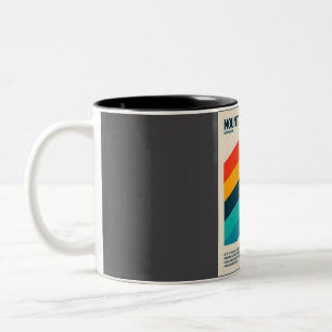 Mount Rainier Reise Kunst Zweifarbige Tasse