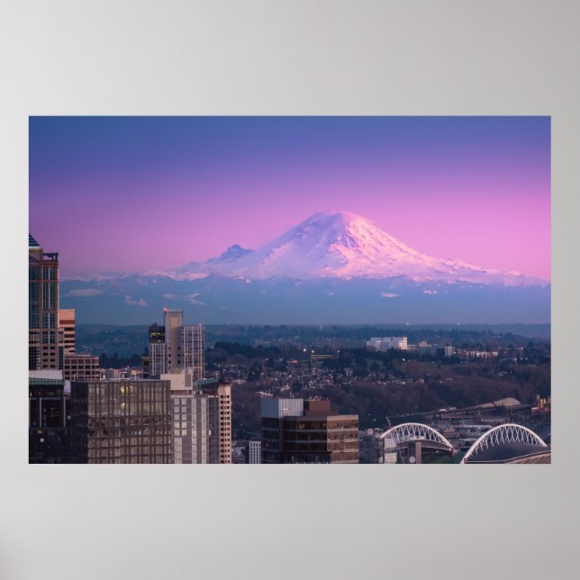 Mount Rainier Seattle Poster (Vorne)