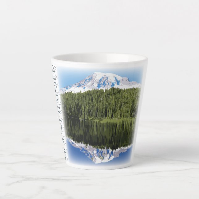 Mount Rainier Tasse, Nationalpark Coffee Cup Milchtasse (Vorderseite)