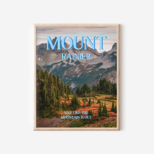 Mount Rainier Trendy Wall Art Print Poster (Von Creator hochgeladen)
