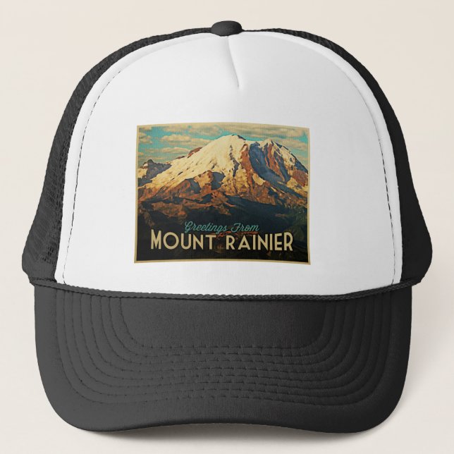 Mount Rainier Truckerkappe (Vorderseite)