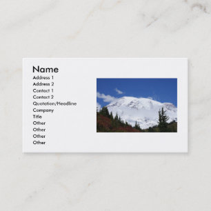 Mount Rainier-Visitenkarte Visitenkarte