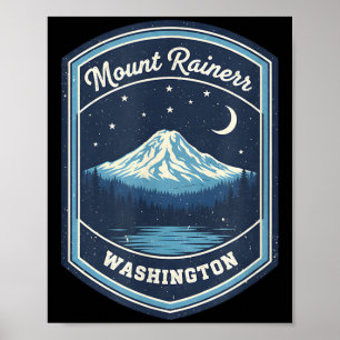 Mount Rainier Washington Berg Natur Wandern Poster
