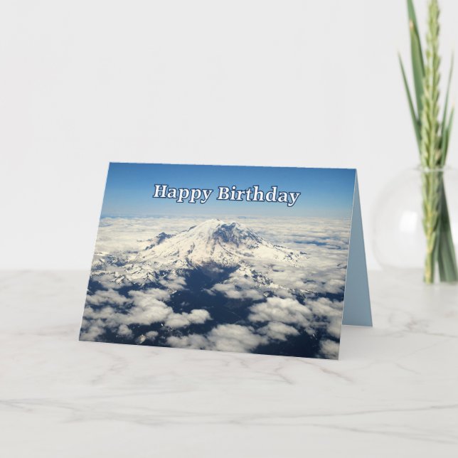 Mount Rainier, Washington, Bonne carte d'anniversa (Devant)
