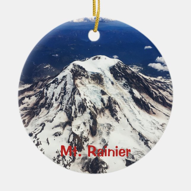 Mount Rainier, Washington, Cascades Keramikornament (Vorne)