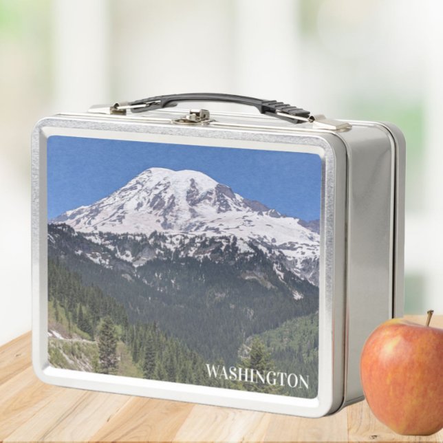 Mount Rainier Washington Foto Metall Brotdose (In Situ Apple)