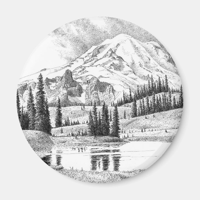 Mount Rainier, Washington Magnet (Vorne)