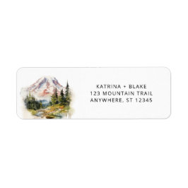 Mount Rainier Washington Return Address Labels