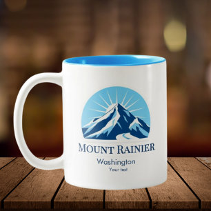 Mount Rainier Washington Skigebiet Resort Souvenir Zweifarbige Tasse