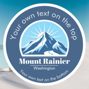 Mount Rainier Washington Skigebiet Vinyl Aufkleber