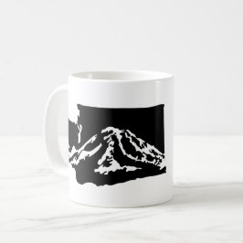 Mount Rainier Washington Tasse - Schwarze Fassung