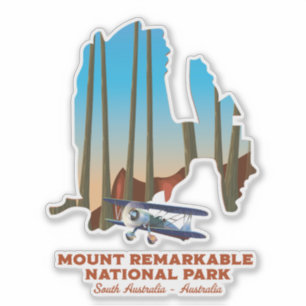Mount Remarkable South Australia Reiseplakat Aufkleber