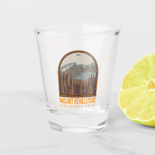 Mount Revelstok Nationalpark Travel Art Vintag Schnapsglas