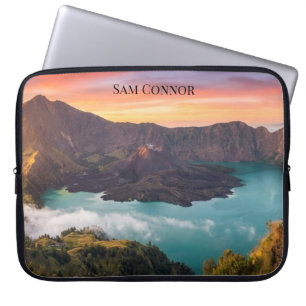 Mount Rinjani Vulkankrater Sonnenaufgang Laptopschutzhülle