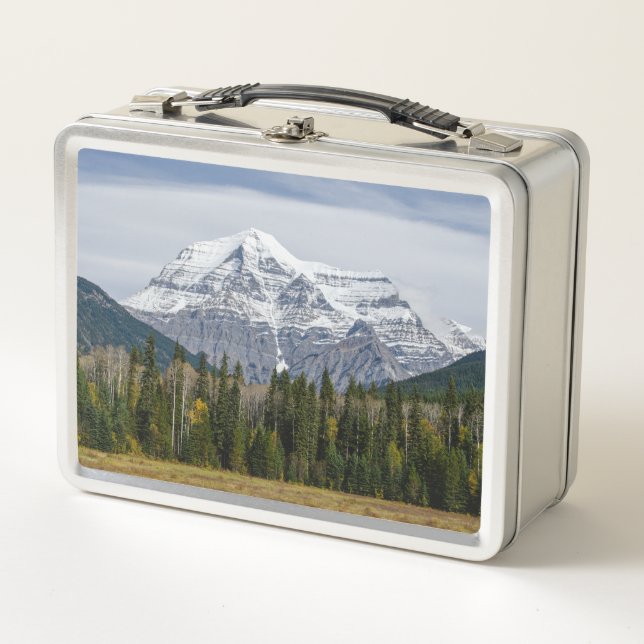 Mount Robson, kanadische Landschaftsfotografie Metall Brotdose (Vorderseite)