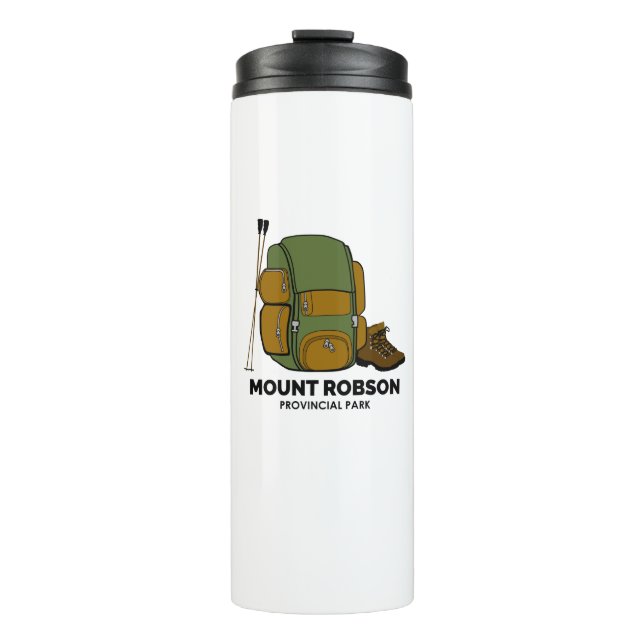 Mount Robson Provincial Park Backpack Thermosbecher (Vorderseite)